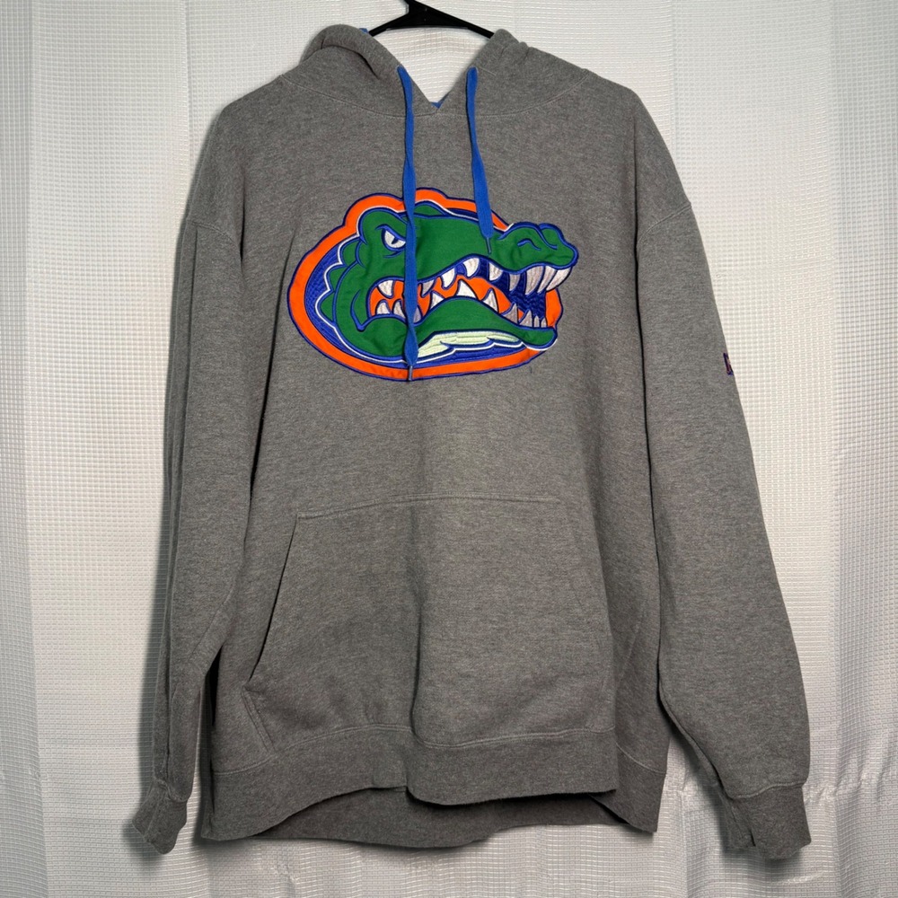 G-III Sports Florida Gators‎ Hoodie 2XL Gray Embroidered Logo Pullover